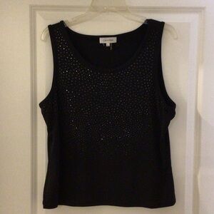 Calvin Klein Black Embellished Tank Top